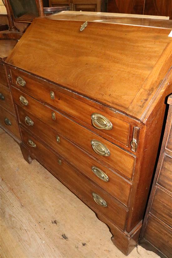 George III mahogany bureau